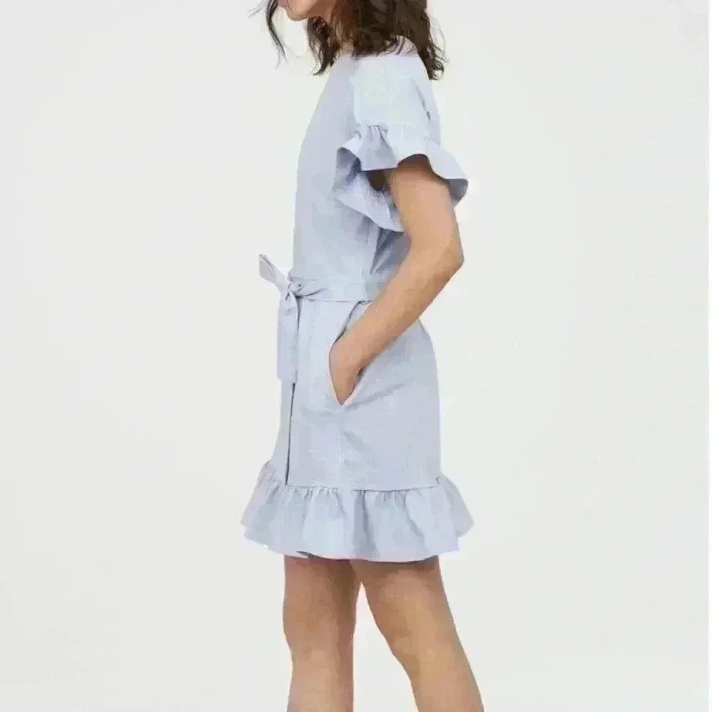 H&M White Flounced Dress - Picture 3 of 8